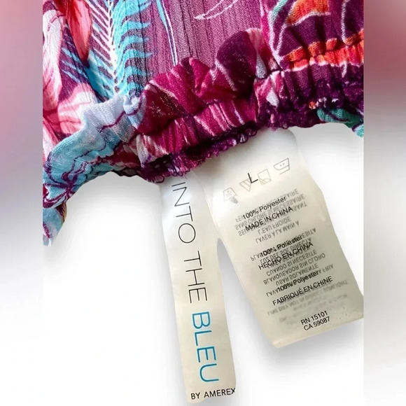 Into The Bleu by Amerex Floral Swim Cover Up Dress - Picture 2 of 3